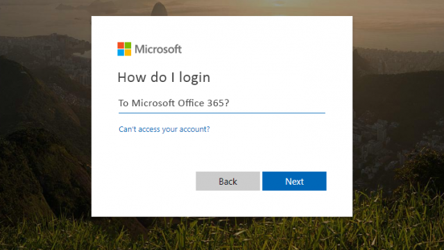 How do I log in to office 365?